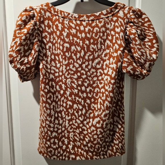 FREE PEOPLE | No Type Tee Animal Leopard Print Top Women’s Size S - Picture 2 of 4